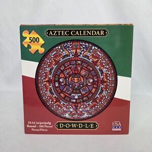 New Sealed Dowdle Aztec Calendar‎ Eric Puzzle 16x20 Round 500 Pieces
